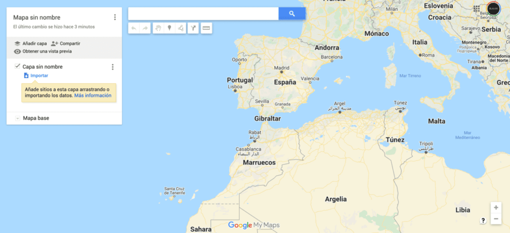 google mapas personalizados interfaz